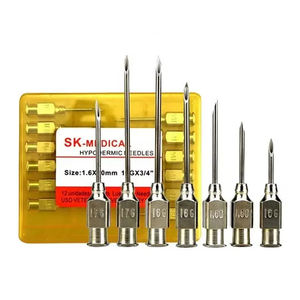 Vente en gros Aiguille d'injection vétérinaire en acier inoxydable Aiguille de seringue vétérinaire Luer Lock pour ferme de poulets réutilisable - Product Image 3