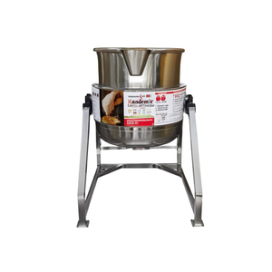 Chaudière de cuisson industrielle en acier inoxydable Kandemir 100L, distribution uniforme de la chaleur, machine de transformation alimentaire - Product Image 2