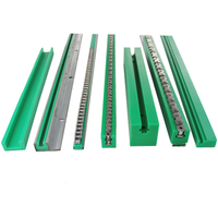Riel de Guía Lineal Curvo Circular de Nylon UHMWPE UHMW PE con Ranura, Resistente al Calor, para Transportador de Cadena de Plástico OEM