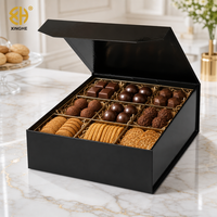 Coffrets cadeaux personnalisés de luxe en carton pliable avec fermeture magnétique et couvercle décoratif