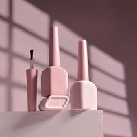 Flacon en verre vide personnalisé pour vernis à ongles gel UV 12 ml avec bouchon à pinceau, couleur personnalisée, design œil de chat