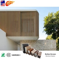 Lames verticales en aluminium thermolaqué sur mesure pour une conception de façade architecturale durable