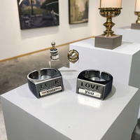 Anneau d'humeur d'amour créatif pour hommes femmes | Cadeau de bijoux d'anneau de Fidget rotatif drôle