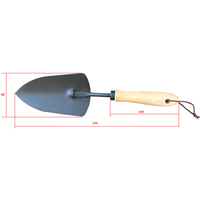 3 pezzi di alta qualità Mini giardino strumento a mano da giardino con manico in legno pala rastrello pala