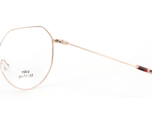 Lunettes de vue rondes rétro unisexes au design ultra fin avec logo personnalisé, lunettes optiques en métal tendance - Product Image 5