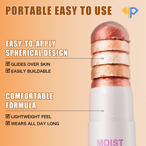 Ensemble de surligneurs personnalisés, mignons, à haute pigmentation, métalliques, pailletés, en stick, maquillage vegan, surligneur pour le visage, marque privée - Product Image 3