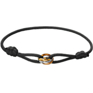 Pulsera Unisex de Acero Inoxidable <span class=keywords><strong>Tricolor</strong></span> Clásica con Diseño de Tres Vidas y Tres Mundos, Electrochapada, Moderna, Simple, para Regalo - Product Image 1
