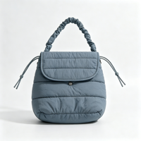 Sacs bandoulière matelassés pour femmes, sac à bandoulière en nylon, sac à main bandoulière pour femmes avec cordon de serrage pour le voyage