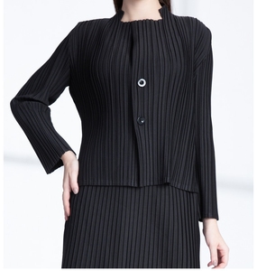 Negro señoras último plisado Oficina uniforme de moda de diseño de vestido para mujeres - Product Image 2