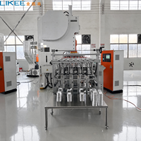 Machine entièrement automatique de fabrication de barquettes en aluminium 63 tonnes à cavité unique, cadre en C pour barquettes semi-profondes LK-T63