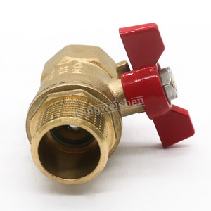 Robinet à bille en laiton DN20 3/4 P130 Norme allemande pour utilisation avec l'eau - Product Image 3