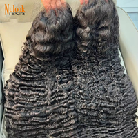 Perruques brésiliennes 100 % cheveux humains naturels de 28 à 30 pouces, avec dentelle frontale 13x4 ou 13x6, sans colle, en cheveux bruts, pour revendeurs