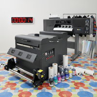 Printer DTF AutiaDigital 60cm A1 24 inci Dual Head I3200/XP600 Mainboard Hoson Sirkulasi Bubuk Otomatis Penuh Penggoyang Baru 1