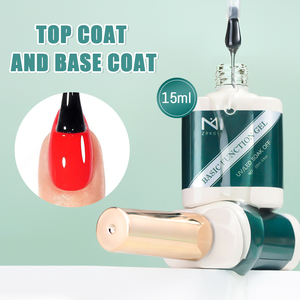 Kit de vernis gel ZRKGEL : Base et Top Coat sans résidu, pour un brillant longue durée, nécessite une <span class=keywords><strong>lampe</strong></span> <span class=keywords><strong>UV</strong></span>/LED - Product Image 4