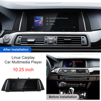 Système Linux STWEI 10,25 pouces, CarPlay sans fil, navigation automobile Android, vidéo, musique, BMW Série 5 F10 F11 CIC/NBT