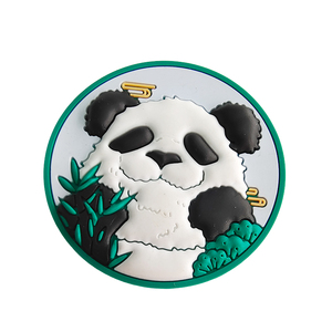 Eco-Friendly Washable Lightweight Panda Pattern Silicone <b>Drink</b> <b>Coasters</b> Animal Design Colourful Non-Slip <b>Coaster</b> - Product Image 1