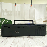 ELETREE Radio vintage audio double lecteur et enregistreur de cassettes, lecteur de cassettes vintage double pont avec retournement automatique