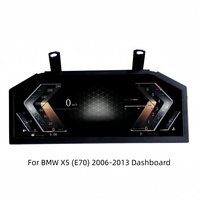 En stock - Tableau de bord numérique LCD 12,3 pouces pour voiture avec Carplay Linux, affichage des mesures pour BMW X5 E70 2006-2013