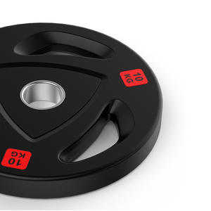 5-25kg 100lbs 무료 웨이트 플레이트 체육관 코팅 고무 바벨 체육관 장비 범퍼 플레이트 - Product Image 3