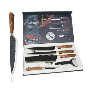 <span class=keywords><strong>Juego</strong></span> <span class=keywords><strong>de</strong></span> <span class=keywords><strong>Cuchillos</strong></span> <span class=keywords><strong>de</strong></span> Cocina Estilo Alemán <span class=keywords><strong>de</strong></span> 6 Piezas con Mango Recubierto <span class=keywords><strong>de</strong></span> PP, Hoja Forjada a Mano, Cuchillo <span class=keywords><strong>de</strong></span> Chef para Verduras y Frutas, Tijeras <span class=keywords><strong>de</strong></span> Cocina - Product Image 1