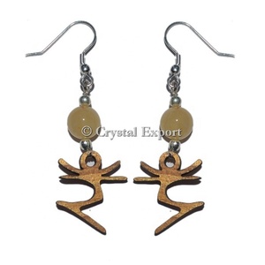 Ram-pendientes de piedra preciosa de latón para mujer, aretes de piedra preciosa de latón, cristal de exportación, modelo 2018 - Product Image 1
