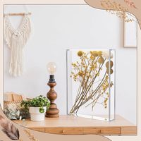 Kotak Display Shadow akrilik bening DIY 5x7 ", rak Display untuk Hari Valentine bingkai foto pernikahan tampilan bunga kering