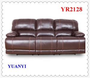 ホット販売セクショナルリクライニングソファ快適なレザーリクライニングソファセットトップグレインレザーソファリビングルームソファ - Product Image 6