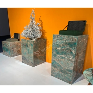Lujosa losa de piedra natural de mármol verde <span class=keywords><strong>Amazonas</strong></span> para mesas de muebles de hogar personalizados, encimeras de isla y revestimiento de paredes - Product Image 3