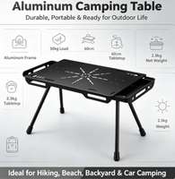 Table de camping IGT, table tactique multifonction, table IGT en aluminium légère et portable pour l'extérieur, table de camping personnalisable