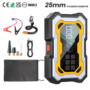<span class=keywords><strong>D</strong></span>émarreur de <span class=keywords><strong>voiture</strong></span> portable 6 en 1, booster de <span class=keywords><strong>batterie</strong></span> de <span class=keywords><strong>voiture</strong></span>, chargeur de <span class=keywords><strong>batterie</strong></span> externe, <span class=keywords><strong>batterie</strong></span> au lithium, pompe à air pour pneus, gonfleur de pneus avec lumière - Product Image 1