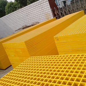 Panel de rejilla de suelo de cría, rejilla de lavado de coches, rejilla de plástico FRP antideslizante para plataforma - Product Image 4