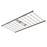 Lampe de culture LED commerciale intérieure étanche à spectre complet pour Samsung LM281B+ 1200W, 12 barres pour serre intérieure et plantes médicinales
