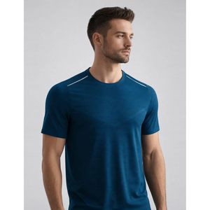 T-shirts de sport à col rond pour hommes, séchage rapide, lot de 5, manches courtes, hauts d'entraînement athlétiques, couleur unie, polyester, coupe ajustée - Product Image 6