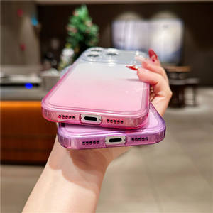 Coque transparente dégradée pour iPhone 17 Pro Max, style simple pour iPhone 14, coque souple compatible avec iPhone 15/16/17 Pro - Product Image 5