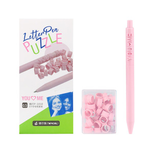 Creative macaron bureau école lettre puzzle stylos à <span class=keywords><strong>bille</strong></span> <span class=keywords><strong>lot</strong></span> fournitures <span class=keywords><strong>de</strong></span> papeterie 0.5mm boule encre noire-corps <span class=keywords><strong>de</strong></span> <span class=keywords><strong>stylo</strong></span> bricolage - Product Image 6