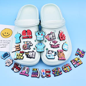 HY Cartoon Medical Series Shoe Decorations Accessories PVC Soft Shoes <strong>Charm</strong> Rubber DIY Buckle Nurse Shoes Ornament <strong>Cheap</strong> Sale - Product Image 2