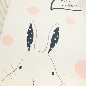 100% coton dessin animé modèle mousseline bébé literie tissu lit drap de lit en coton - Product Image 5