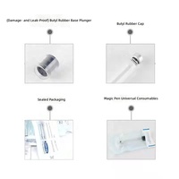 Cartouche en verre vide de 3 ml compatible avec les modèles de stylos d'injection V1 V2 V3 V4, flacons en verre durables pour une utilisation quotidienne dans la routine beauté