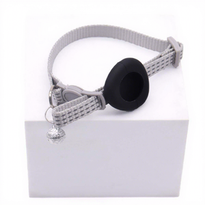 Anti-Lost Pet Collars with Silicone Protective Cases <b>for</b> Trackers-Quick Release Choker Style Solid Rubber Neck Sleeve <b>for</b> Cats - Product Image 1