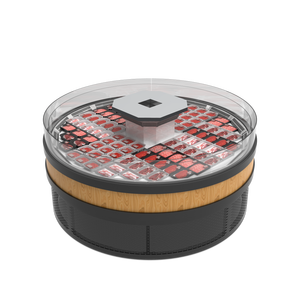 Vitrina Refrigerada Curva con Puertas Corredizas de Vidrio para Sushi, Ensaladas y Comida Preparada para Supermercados - Product Image 3