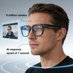 Smart <b>Glasses</b> AI Real-Time Translation 1080P <b>Camera</b> App Control Plastic Titanium Frame Single Lens Type-C Charging Q11 - Product Image 2