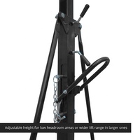 Vente chaude Pas Cher Boutique 1t 4000 3000lbs 1.5ton Couleur Noire Réglable Portable Titan Télescopique Grue À Portique avec levier à main