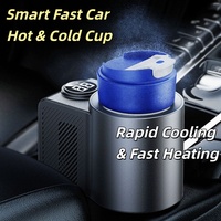 Gobelet intelligent 12V pour voiture, chaud et froid, mini-gobelet portable de bureau, refroidisseur rapide de boissons pour voiture et usage domestique