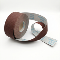 Rouleau de toile abrasive en oxyde d'aluminium haute dureté, résistant à la chaleur, pour le meulage de l'acier inoxydable et des métaux, CE