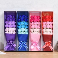 LILIS Valentinstag-Geschenk 18 Seifenblumen Rosen-Geschenkbox Modell 0180 Anderes Material Kreatives Firmen-Event Geburtstagsgeschenk Weihnachten