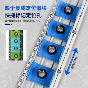 Multifunctional Drilling Level Ruler 3 In Spirit Level With Magnet For Home Improvement - Product Image 4