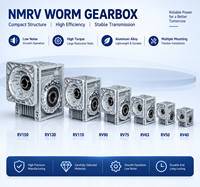 Gearbox Worm NMRV dengan Motor AC 3 Fasa Torsi Tinggi, Reducer Gear ODM Pemasangan Flens, Garansi 1 Tahun untuk Sistem Konveyor