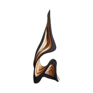 Chêne Paramétrique Abstrait Bois Sculpture Art Déco Style Nature Morte Motif <span class=keywords><strong>Table</strong></span> Top - Product Image 1