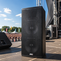 Speaker Profesional Pasif KP-215 Dual 15 Inch 900W AES 139dB Peak untuk Sistem Suara Restoran, Auditorium, dan Acara