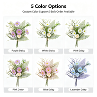 Bouquet de fleurs artificielles de haute qualité pour la décoration de la maison, cadeau pour la fête des mères, magnifique bouquet de fleurs